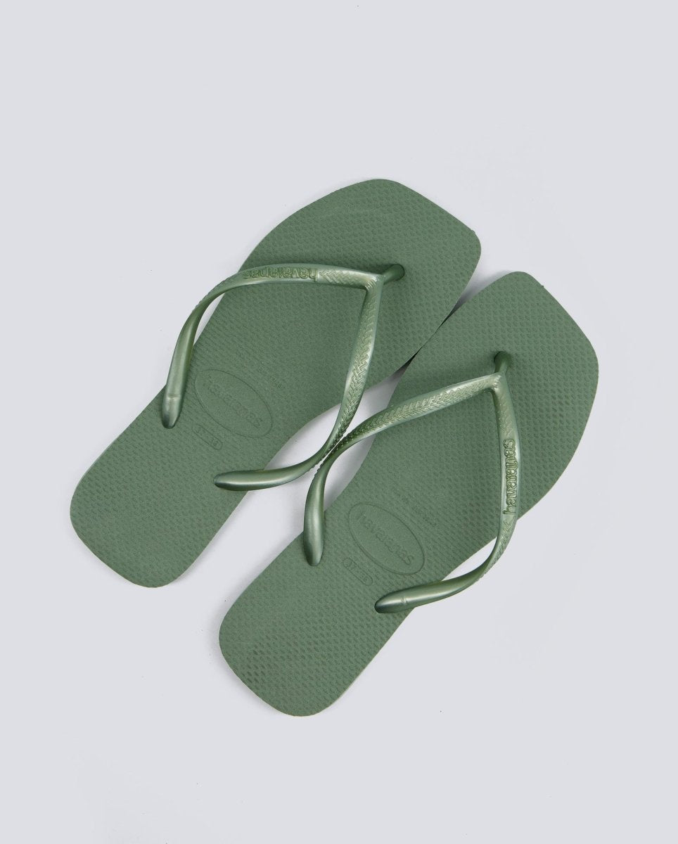 Havaianas Slim Square Verde Mujer