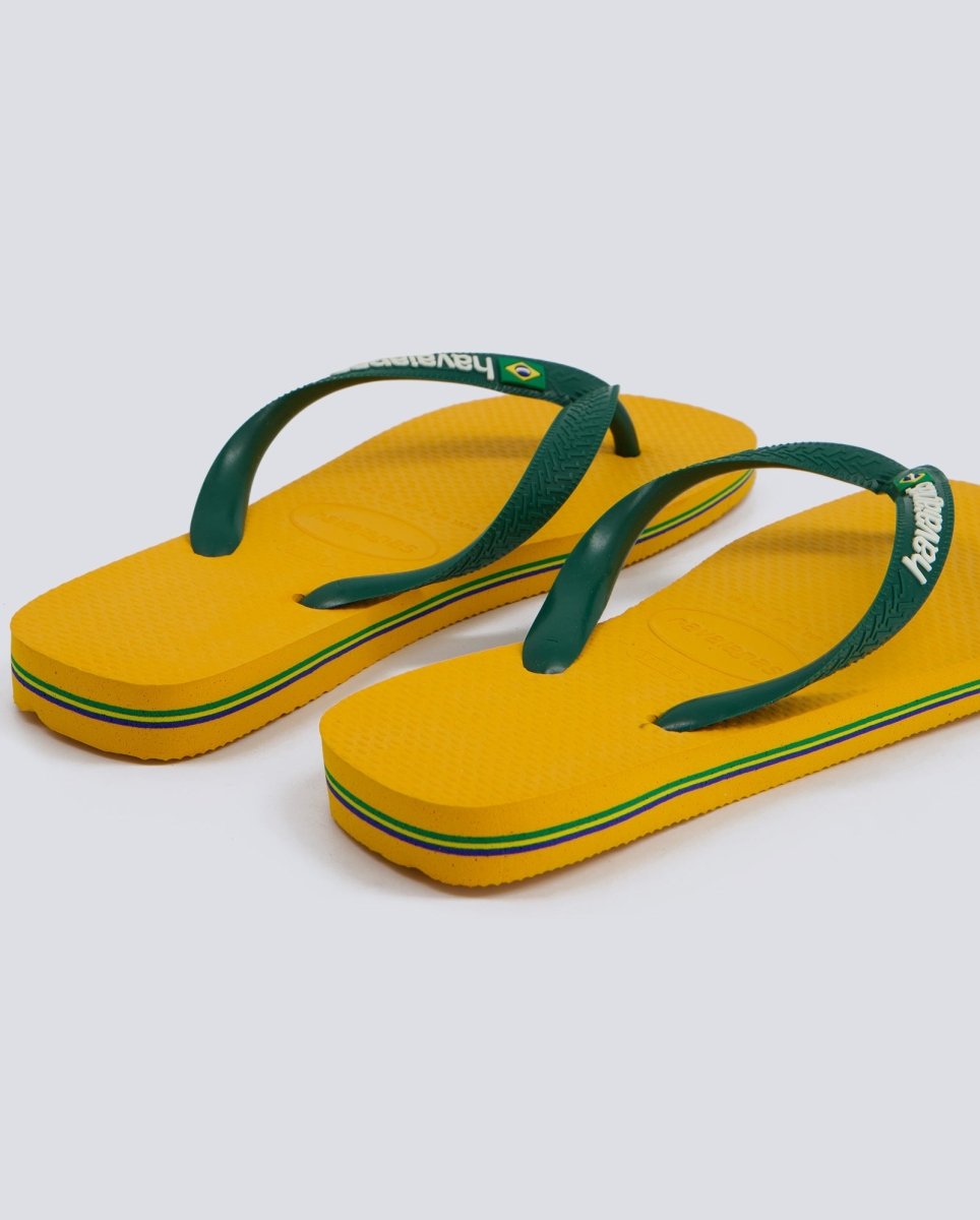 Havaianas Brasil Logo Amarillo Mujer