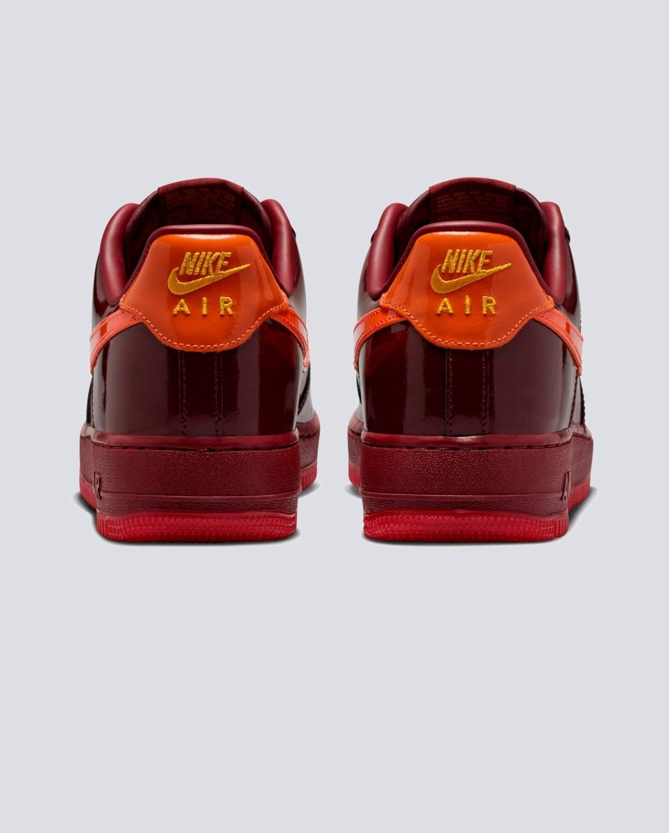 Nike Air Force 1 Low Patent Leather Rojo Hombre