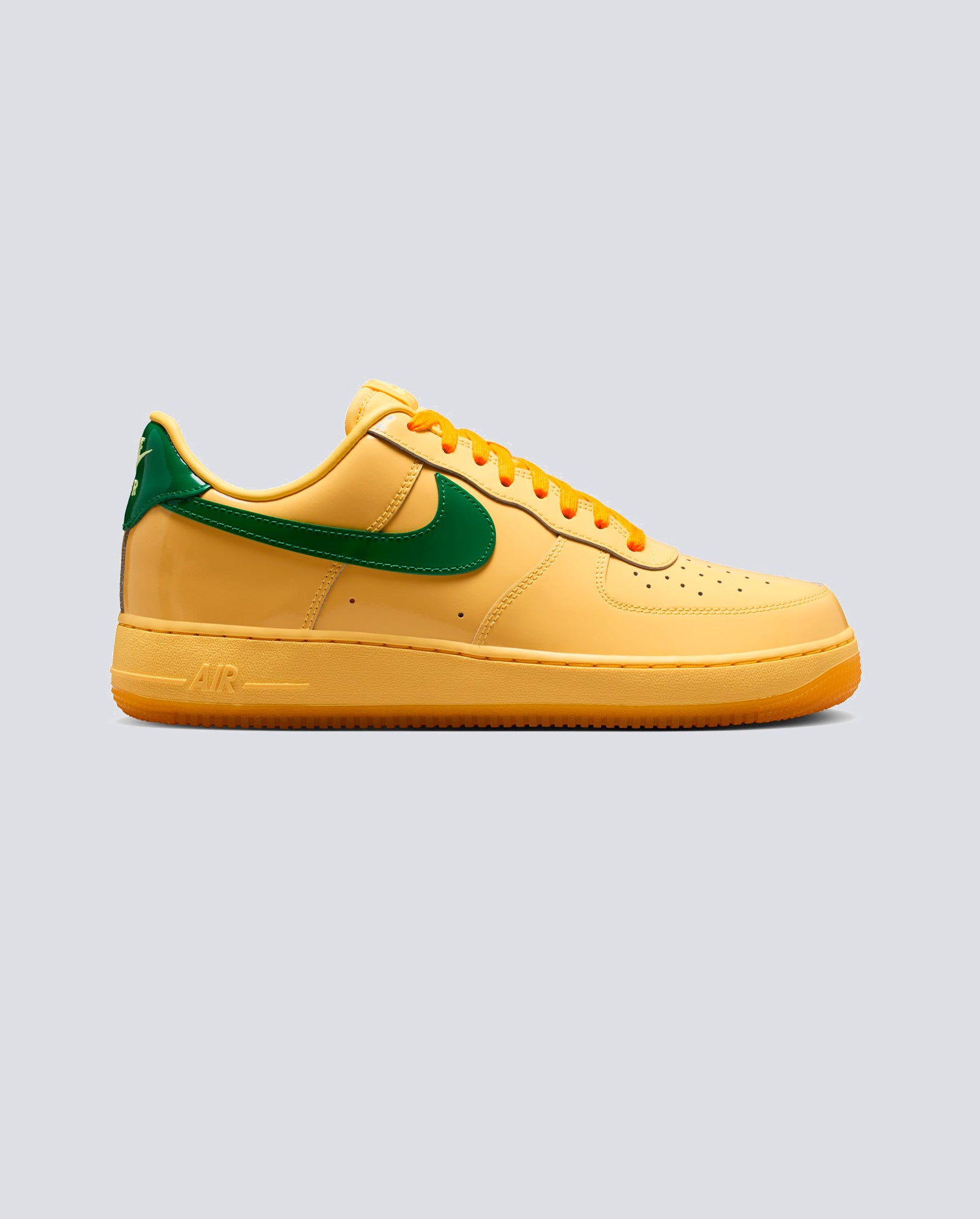 Nike Air Force 1 Low Patente Leather Amarillo Hombre