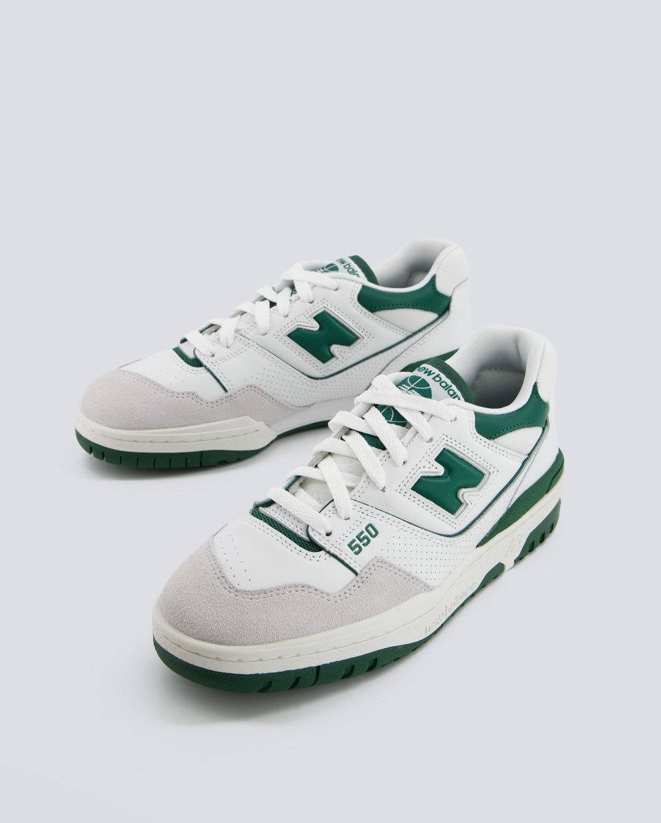 New Balance 550 Blanco Y Verde Hombre