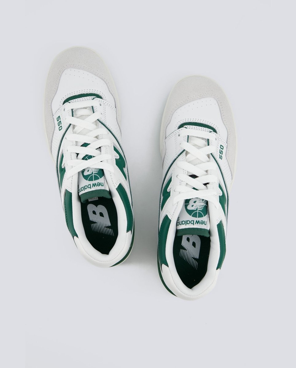 New Balance 550 Blanco Y Verde Hombre
