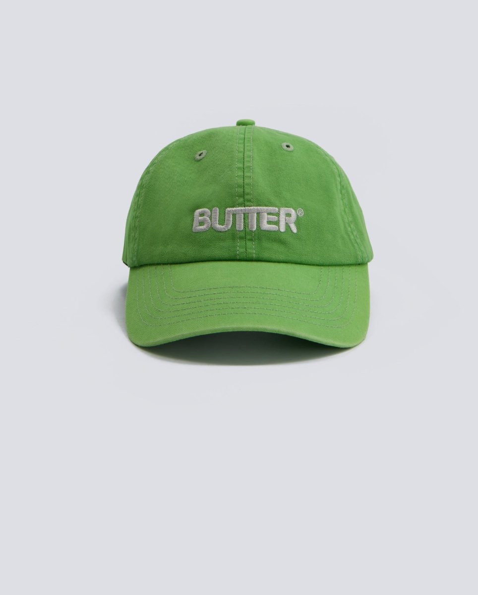 Gorra Butter Goods Rounded Logo 6 Panel Verde Unisex