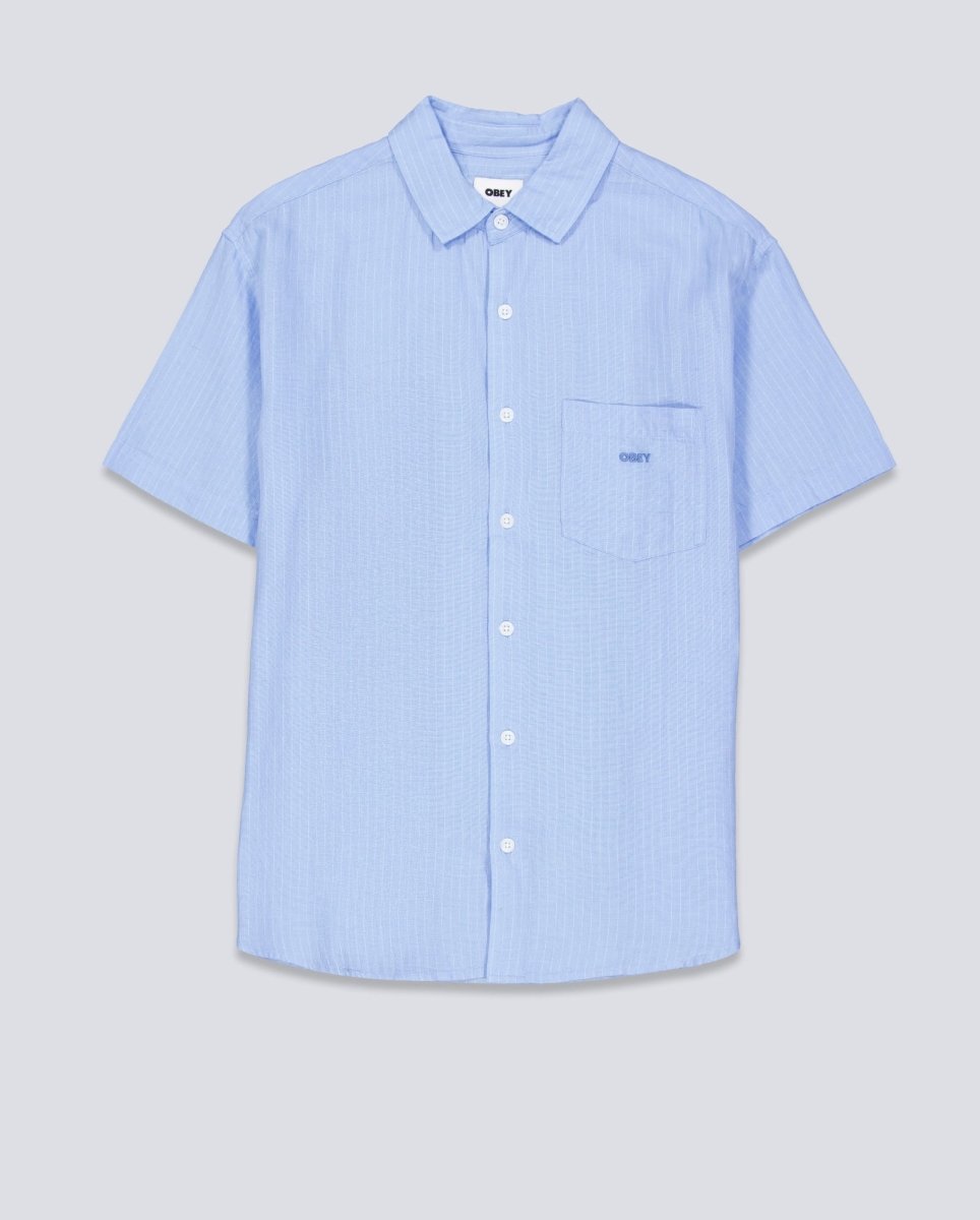 Camisa Obey Barry Azul Hombre
