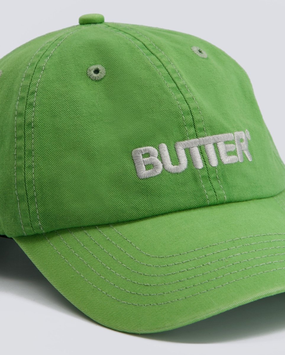 Gorra Butter Goods Rounded Logo 6 Panel Verde Unisex