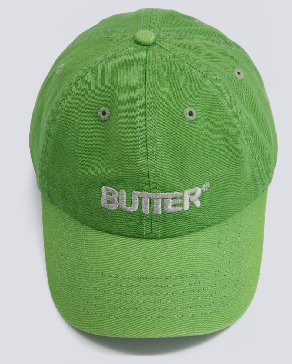 Gorra Butter Goods Rounded Logo 6 Panel Verde Unisex
