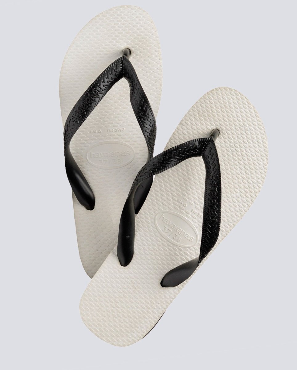 Havaianas Tradi 2.0 Blancas y Negras Hombre