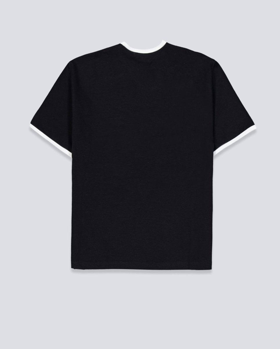 Camiseta Obey Duvall Ringer Negro Mujer