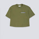 Camiseta Lacoste Oversized Con Bolsillo Verde Mujer