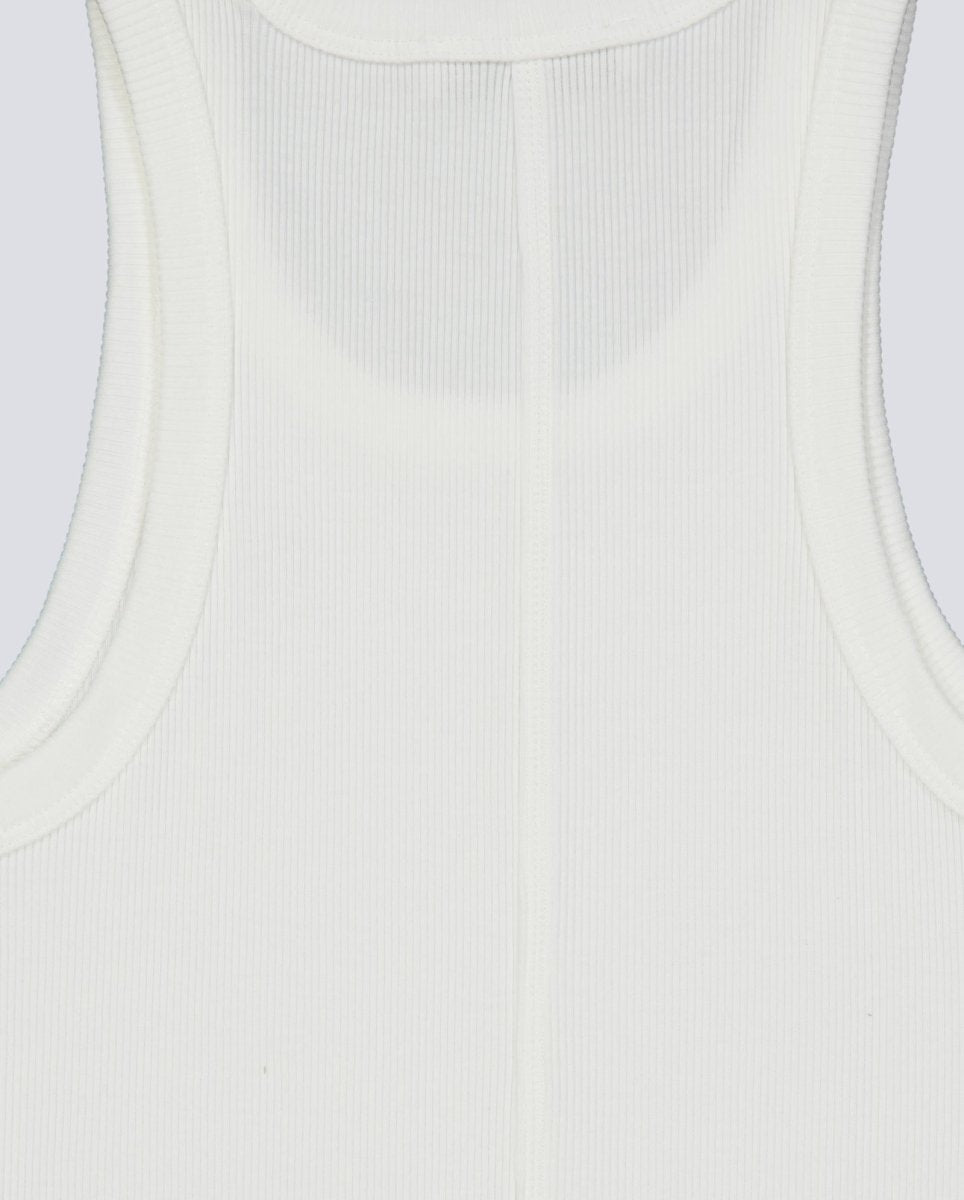 Camiseta Tirantes Lacoste Slim Fit Cotton Blanco Mujer
