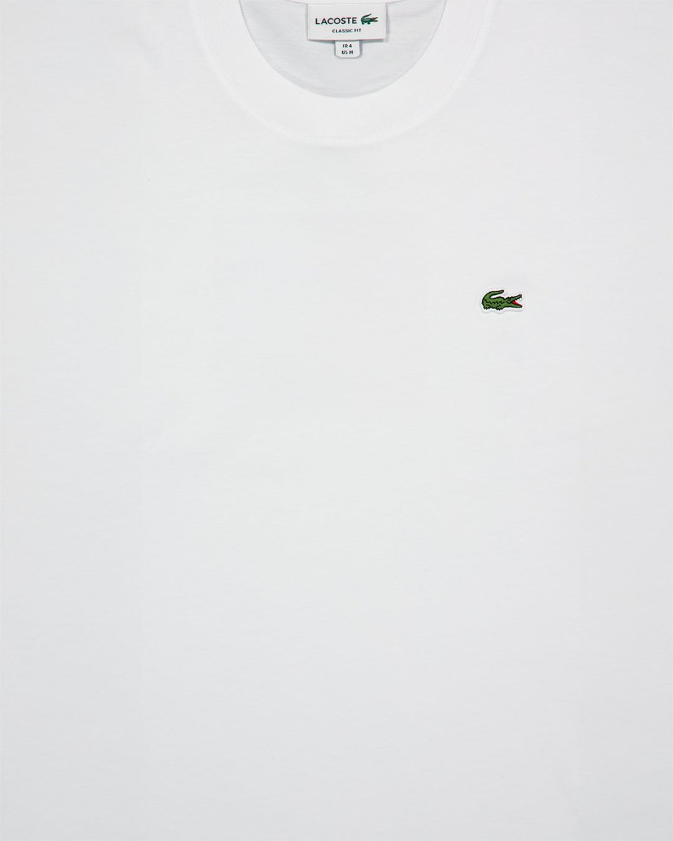 Camiseta Lacoste Classic Fit MidWeight Blanco Hombre