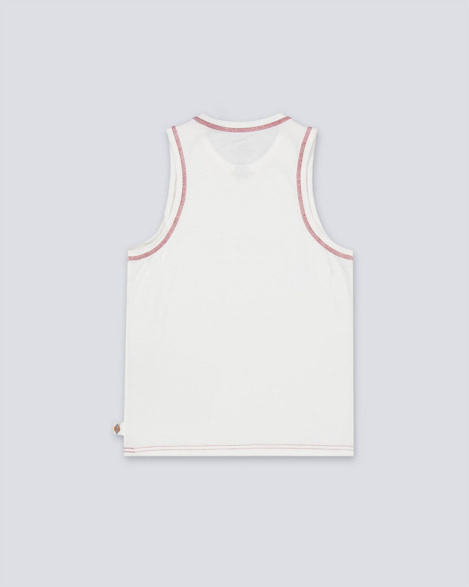 Top Dickies Racer Blanco Mujer