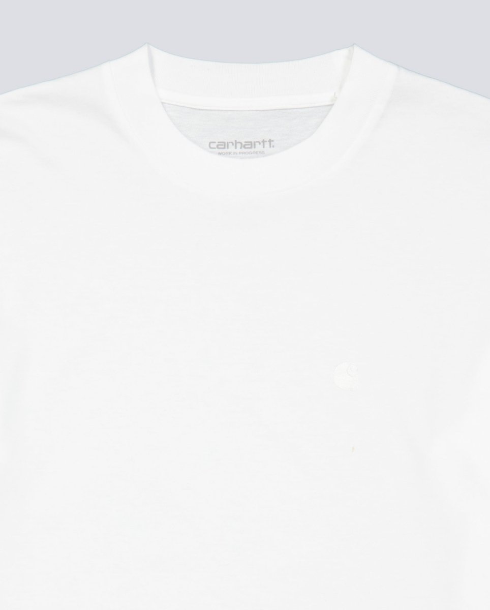 Camiseta Carhartt WIP Chester Blanco Mujer