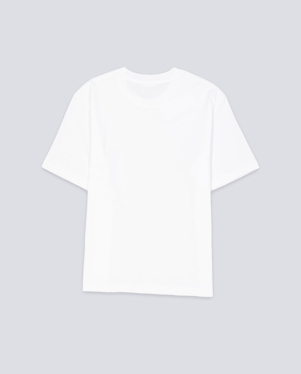 Camiseta Lacoste De Corte Holgado Blanco Mujer