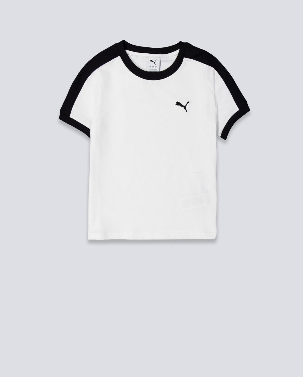 Camiseta Puma T7 Slim Tee Blanco Mujer