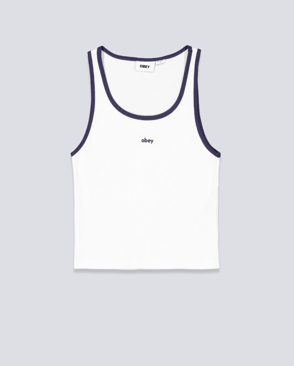 Top Tirantes Obey Loren Rib Blanco Mujer