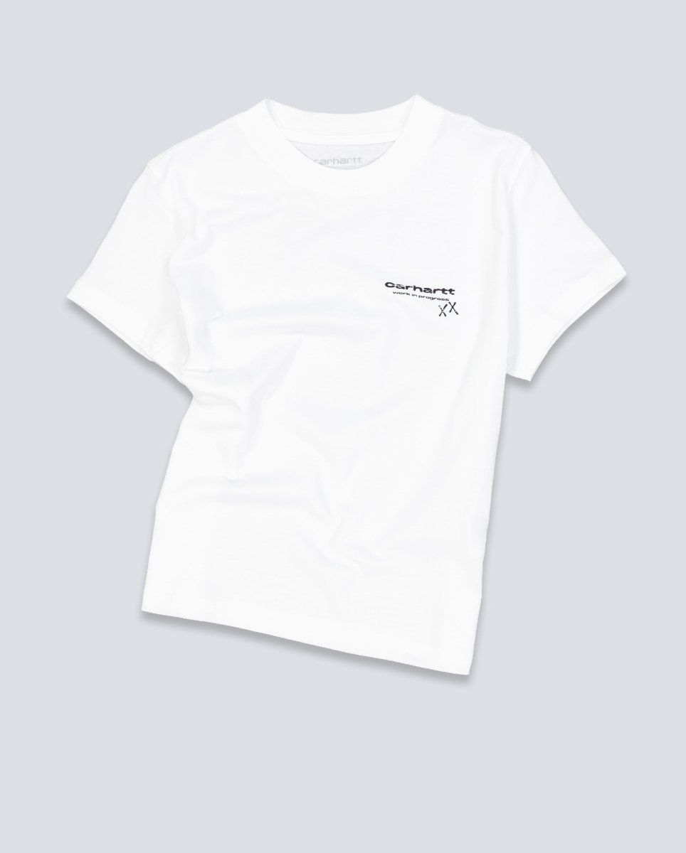 Camiseta Carhartt WIP Garble Blanca Mujer