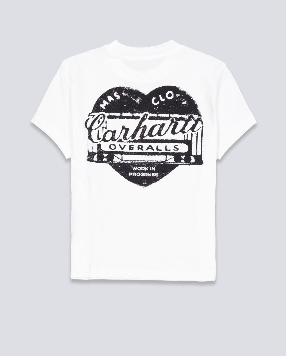 Camiseta Carhartt WIP Garble Blanca Mujer