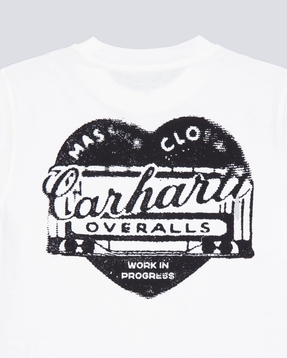 Camiseta Carhartt WIP Garble Blanca Mujer