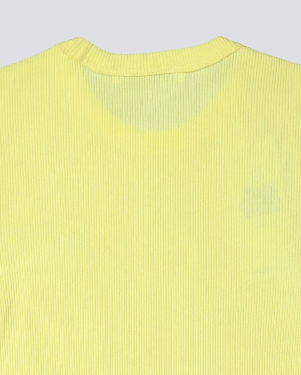 Camiseta Lacoste Amarilla Mujer