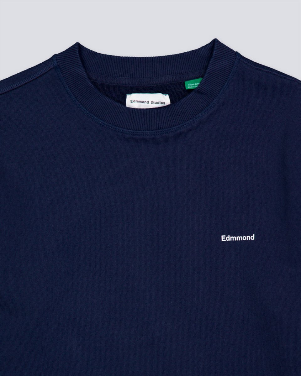 Sudadera Edmmond Studios Mini Logo Azul Marino Hombre