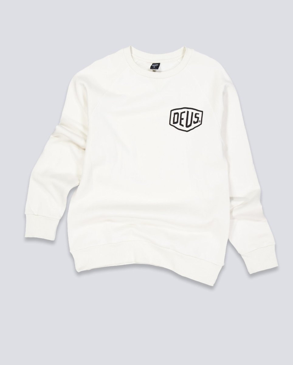 Sudadera Deus Biarritz Address Blanco Unisex