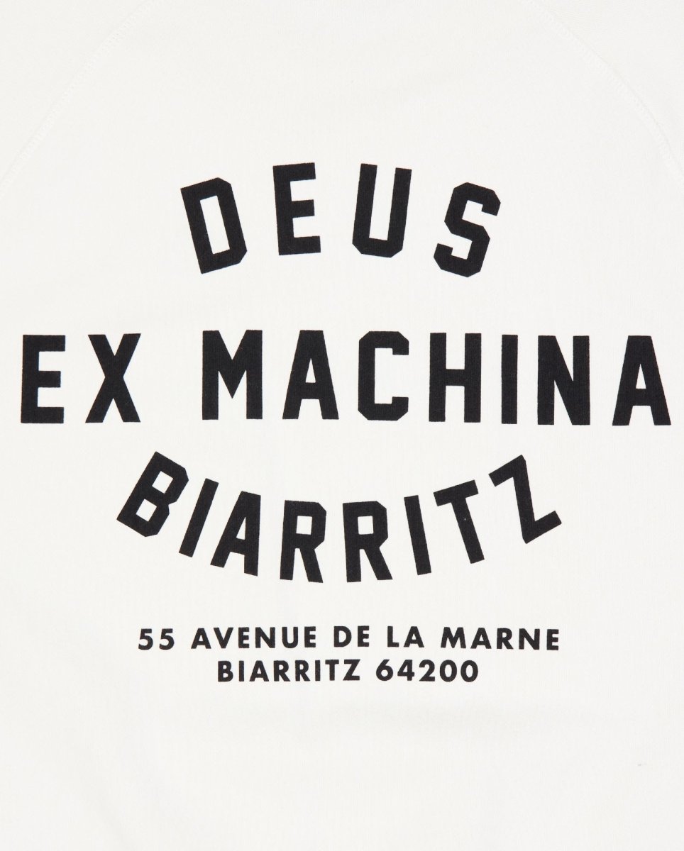 Sudadera Deus Biarritz Address Blanco Unisex