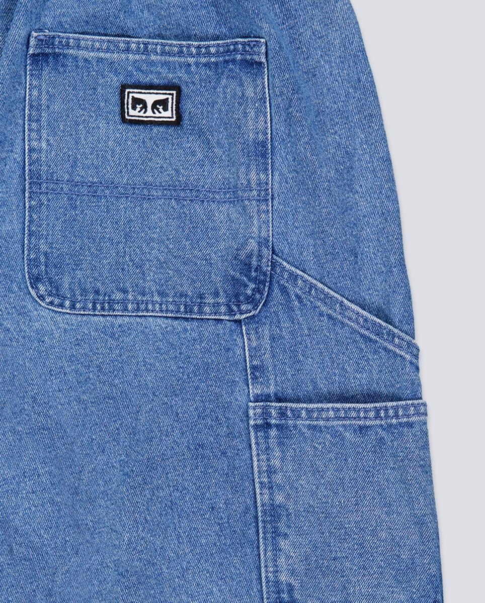 Pantalón Vaquero Corto Obey Easy Denim Azul Claro Hombre