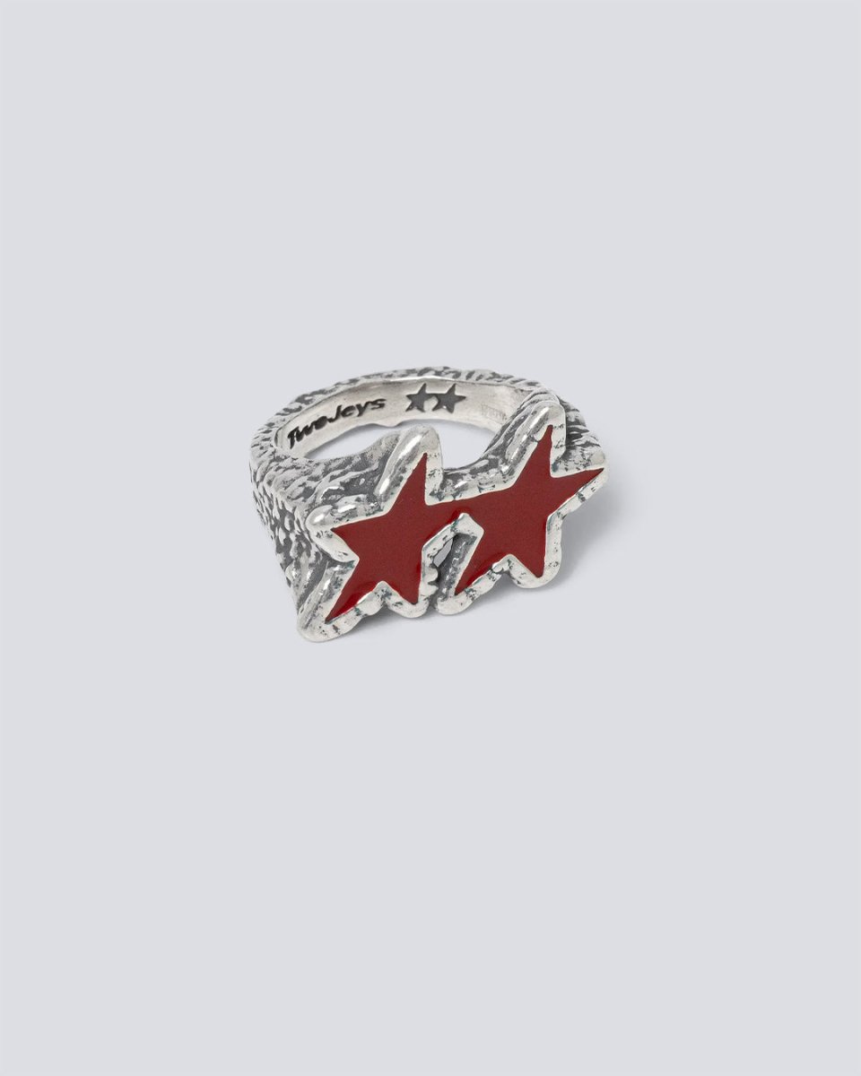 Anillo Twojeys Red Melted Stars Ring Unisex 305657600 joyas