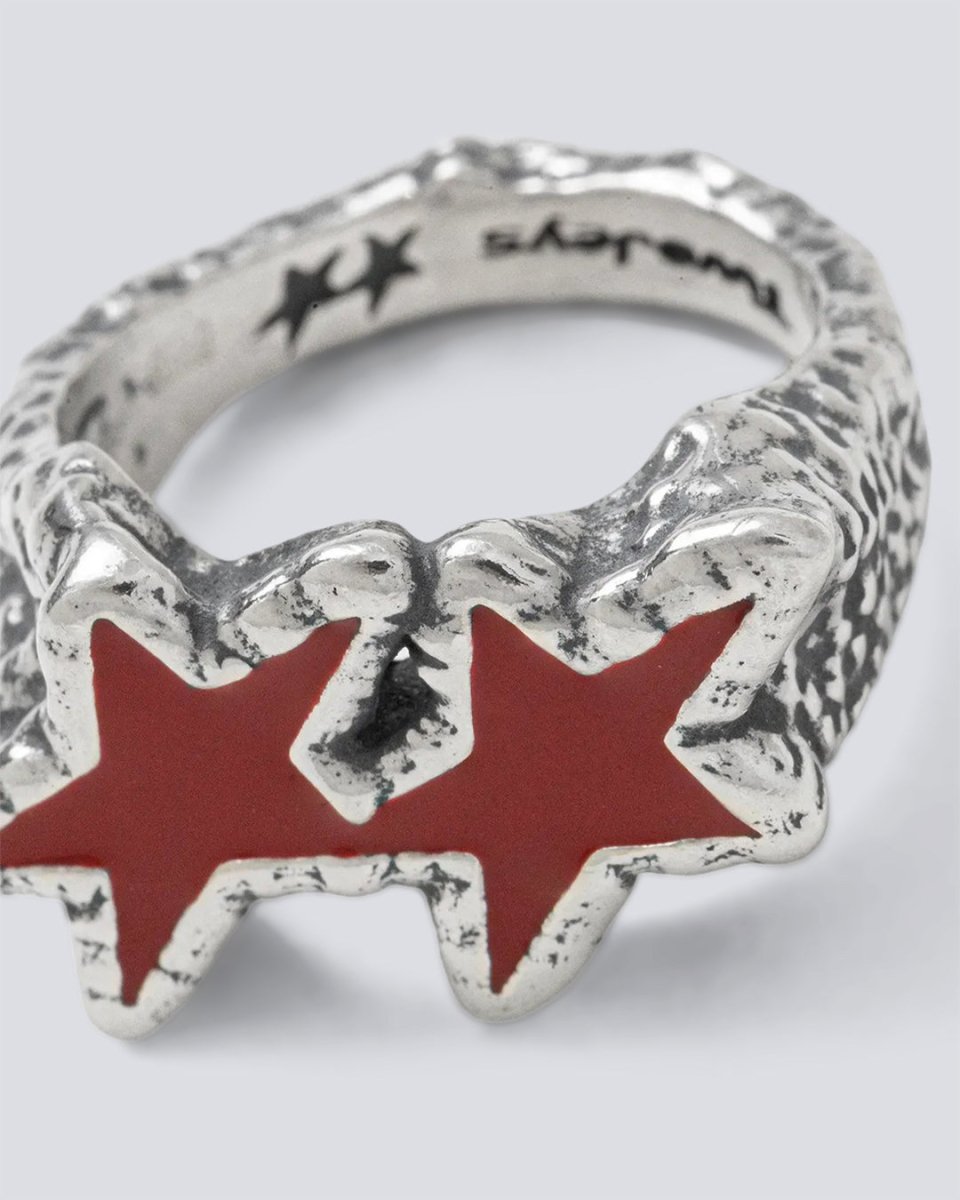 Anillo Twojeys Red Melted Stars Ring Unisex 305657600 joyas