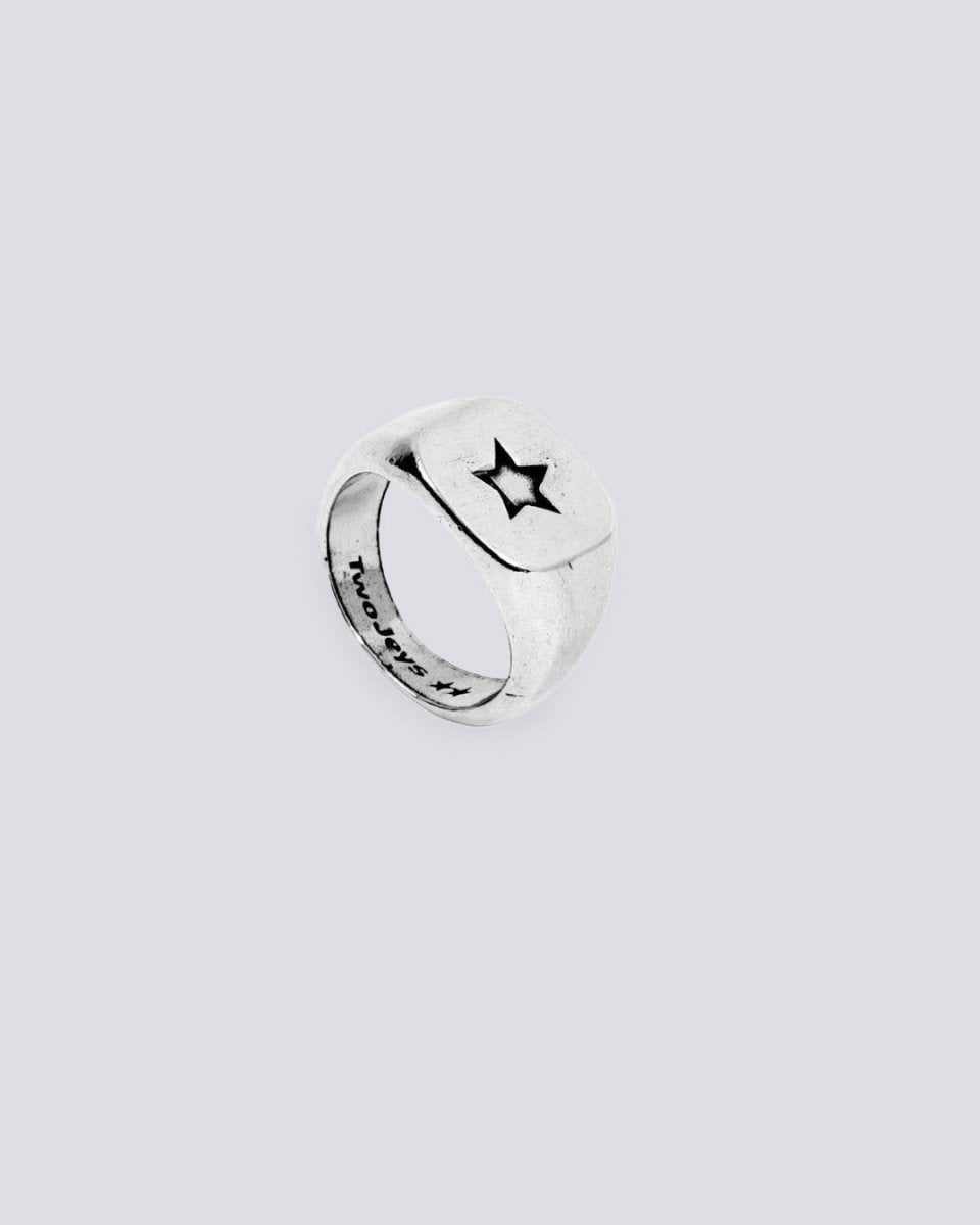 Anillo Twojeys Star Signet Plateado Unisex 202701001 joyas