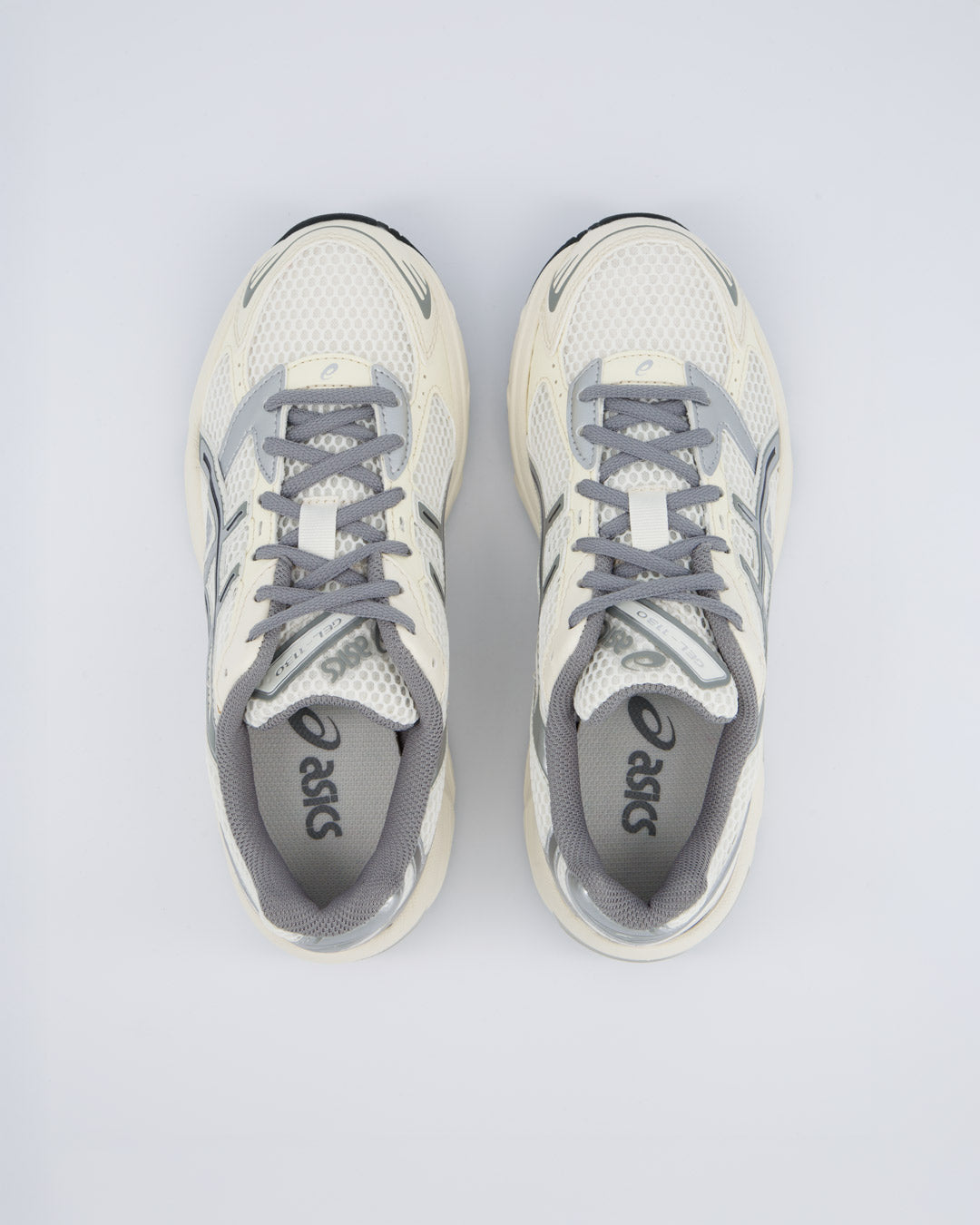 Asics Gel-1130 Crema Y Plateado Mujer Zapatillas