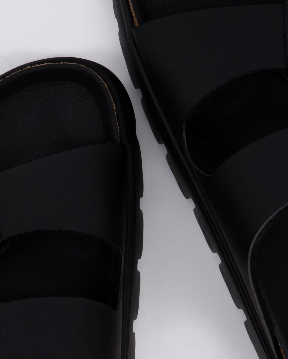 Birkenstock Arizona Chunky Suede Negro Mujer 1029077