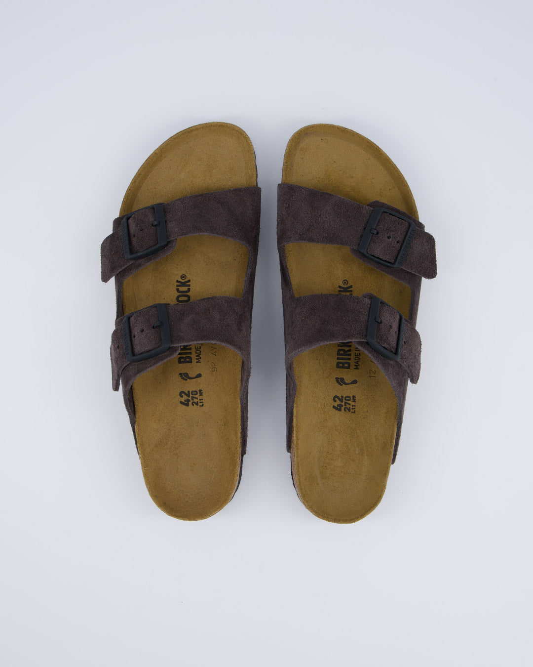 Birkenstock Arizona Leve Gris Hombre Sandalias