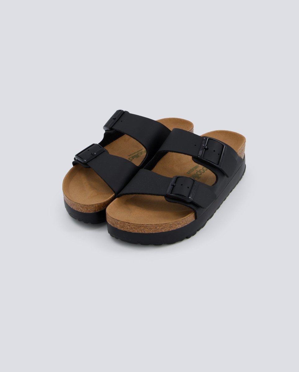 Birkenstock Arizona Plataforma Bf Negro Mujer 1027395 zapatillas