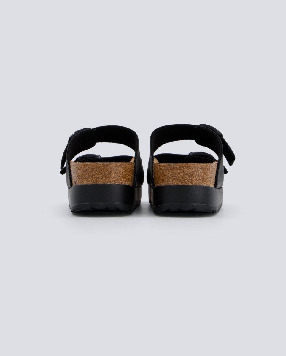 Birkenstock Arizona Plataforma Bf Negro Mujer 1027395 zapatillas