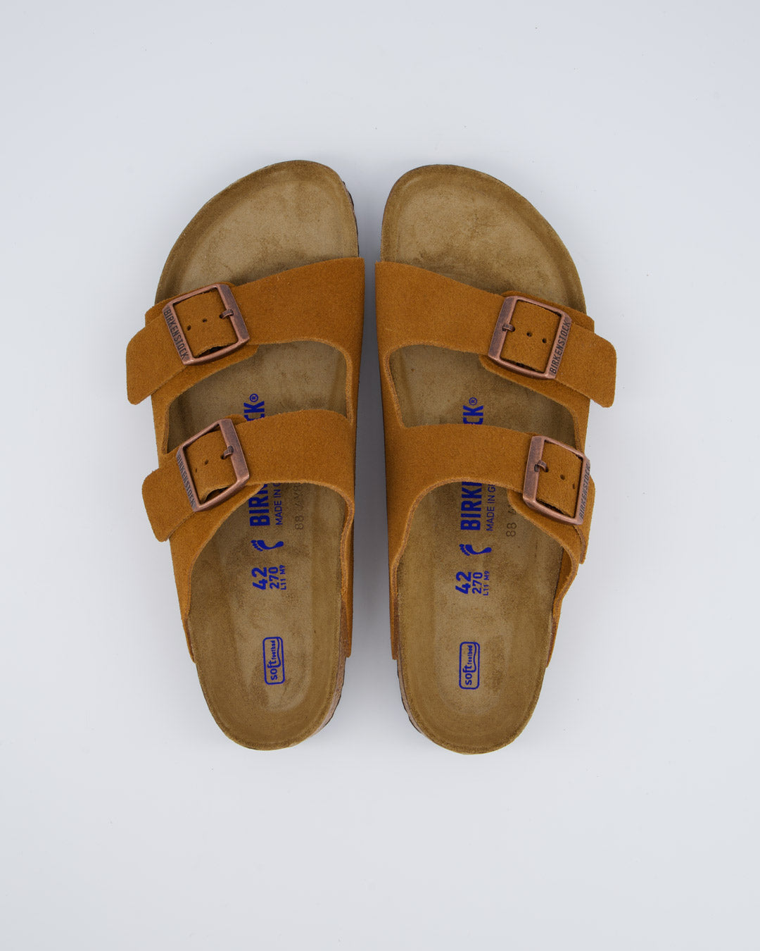 Birkenstock Arizona Suede Marrón Hombre Sandalias