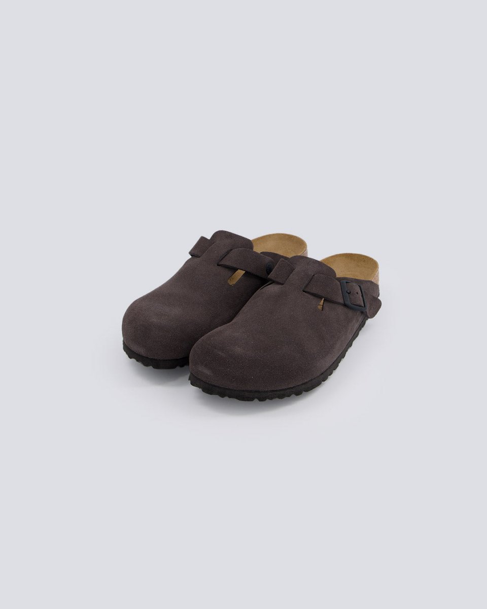 Birkenstock Boston Ante Gris Oscuro Hombre 1028552 zuecos