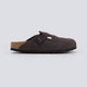 Birkenstock Boston Ante Gris Oscuro Mujer