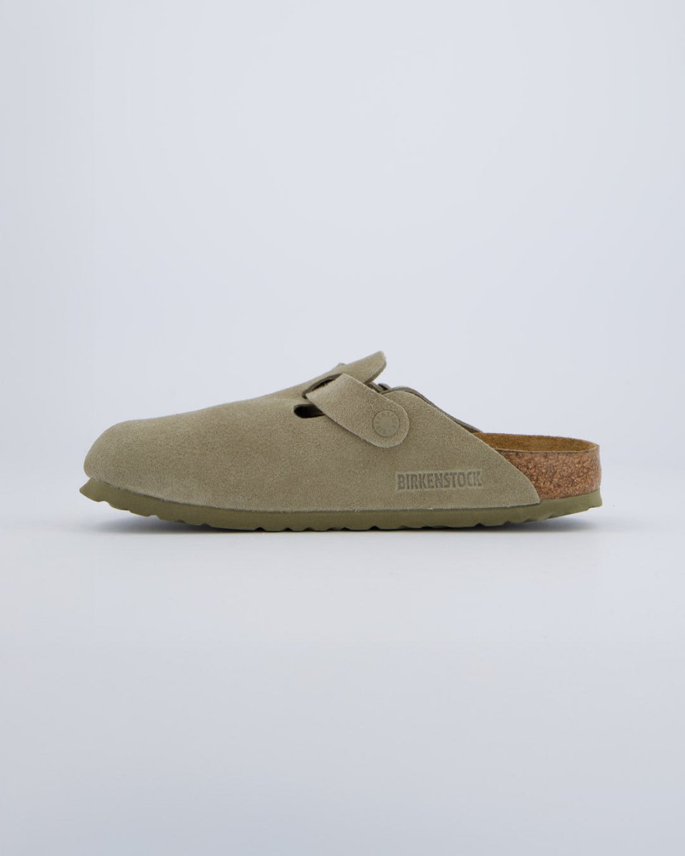 Birkenstock Boston Suede Caqui Claro Hombre 1025844 zuecos