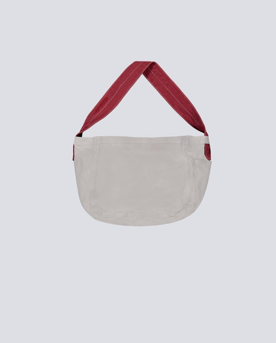 Bolso Coolway Press Bag Gris Y Rojo Unisex