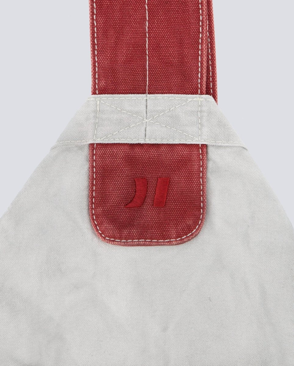 Bolso Coolway Press Bag Gris Y Rojo Unisex