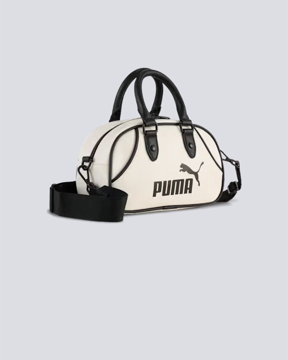 Bolso Puma Archive Mini Grip Bag Blanco Y Negro Unisex 091137-06
