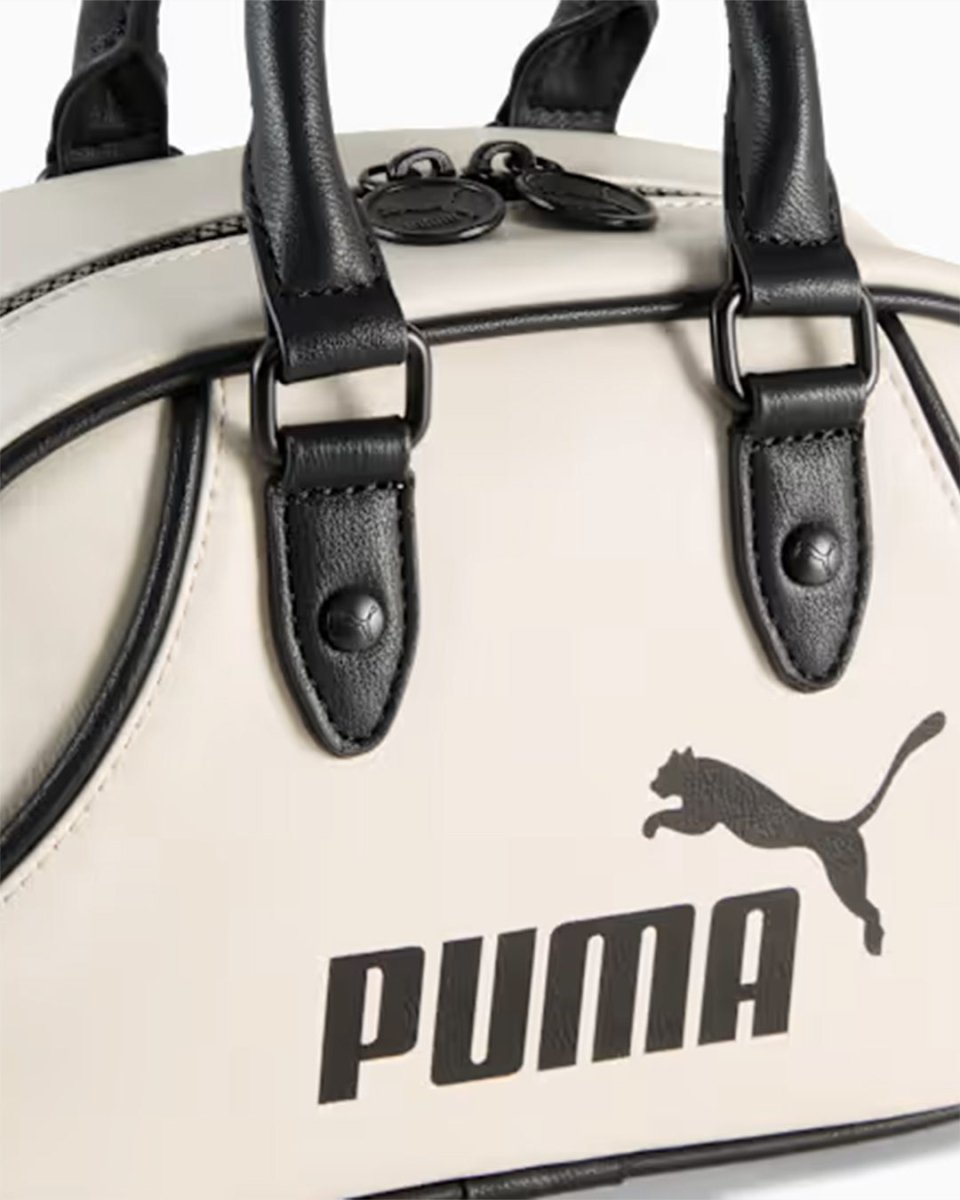 Bolso Puma Archive Mini Grip Bag Blanco Y Negro Unisex 091137-06