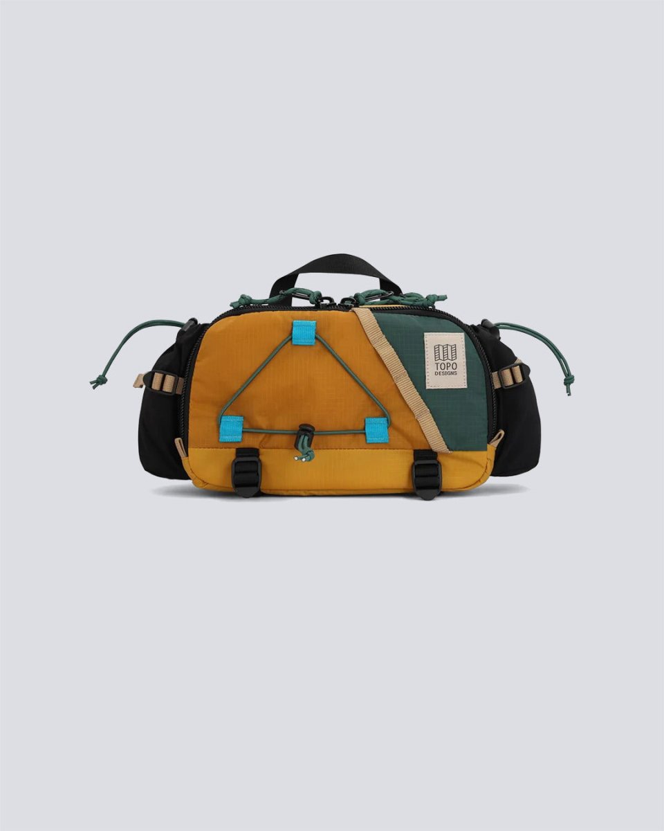 Bolso Topo Designs Mountain Hydro Hip Pack Amarillo Unisex 932429-MUSTARD-FOREST