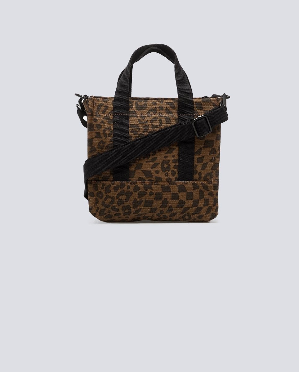 Bolso Vans Lil Pergs Tote Leopardo Marrón Mujer VN000HRW7UG1