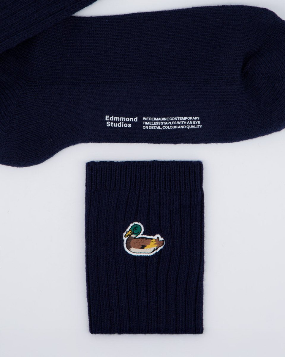 Calcetines Edmmond Studios Duck Azul Marino Unisex