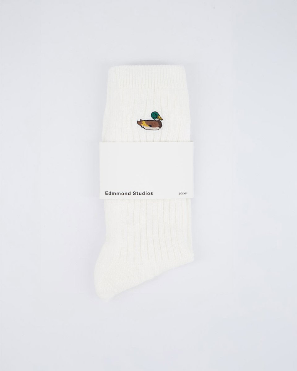 Calcetines Edmmond Studios Duck Blanco Unisex