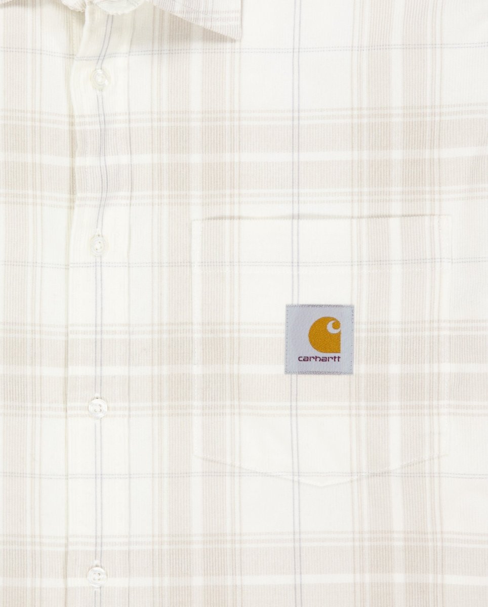 Camisa Carhartt WIP L/S Wilber de Cuadros Beige Unisex I035953-3J3XX