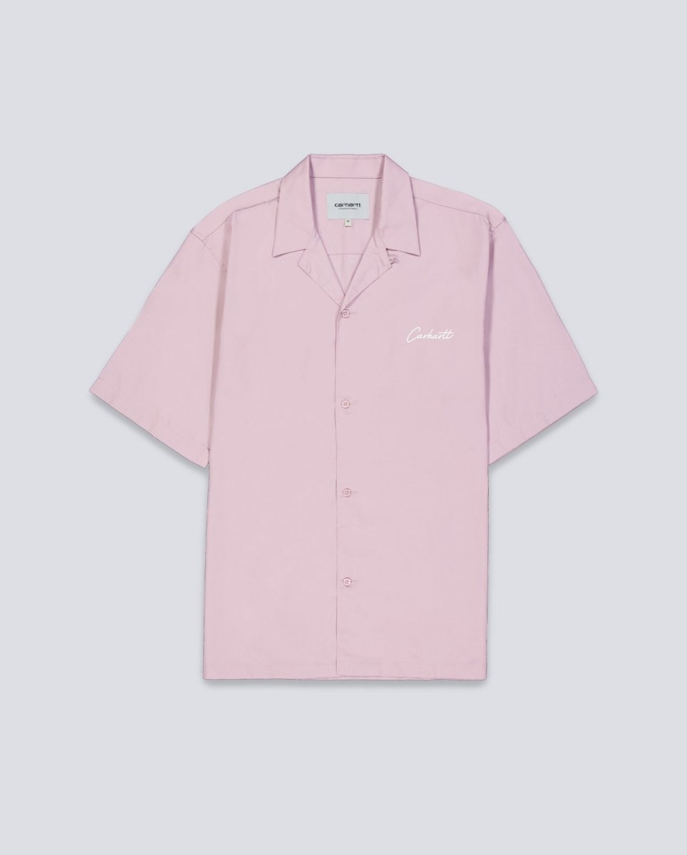 Camisa Carhartt WIP S/S Delray Rosa Unisex I031465-2QSXX